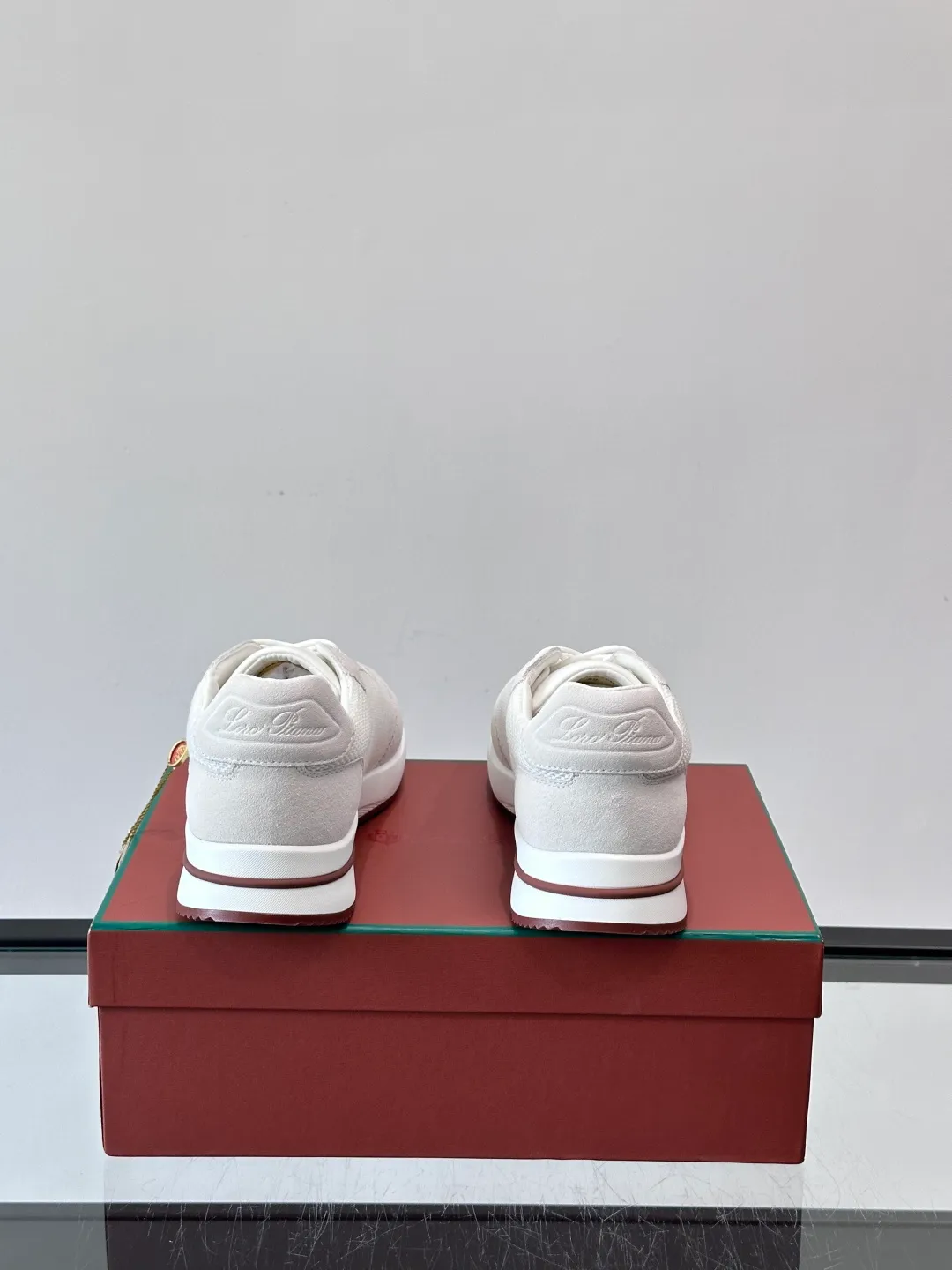 Men's men's shoes 💰p580 "Loro men's shoes 💰pian＊" Week End Walk series sports shoes, using exclusive raw materials, mesh upper + suede stitching, breathable and comfortable, rubber soles with strong grip, suitable for commuting and casual outings. Low-key high-end gray tone, versatile suit or casual wear, size: 39-44 (customized at 38.45.46)